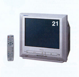 DVD内蔵テレビデオ21型